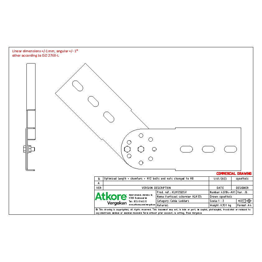 COMMERCIAL KLM125DSV (45784)